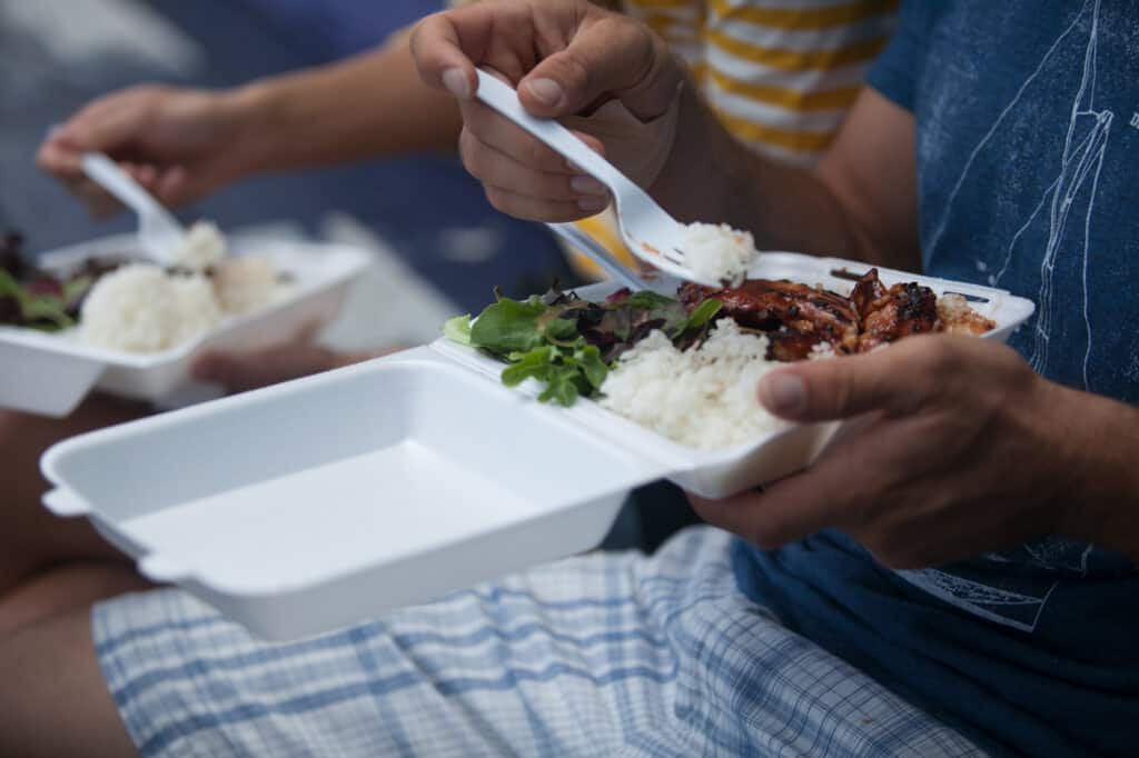 Hawaiian food plate lunch